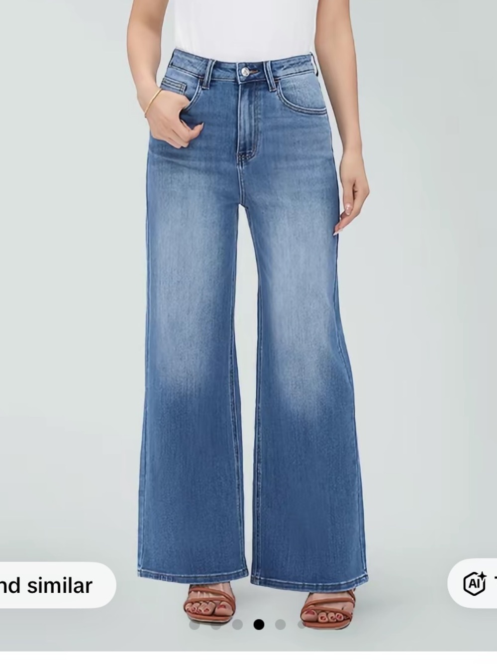 Oneso High Rise Wide Leg jeans - size 27